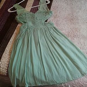 Charlotte Russe cutout ✂ dress. Beautiful seafoam!